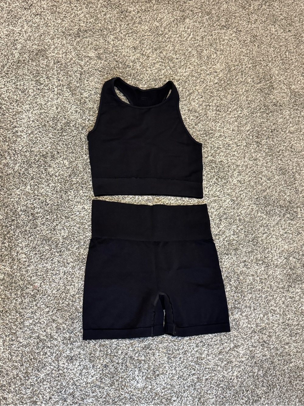 Hollister Gilly Hicks Black Athletic Top and Shorts Set